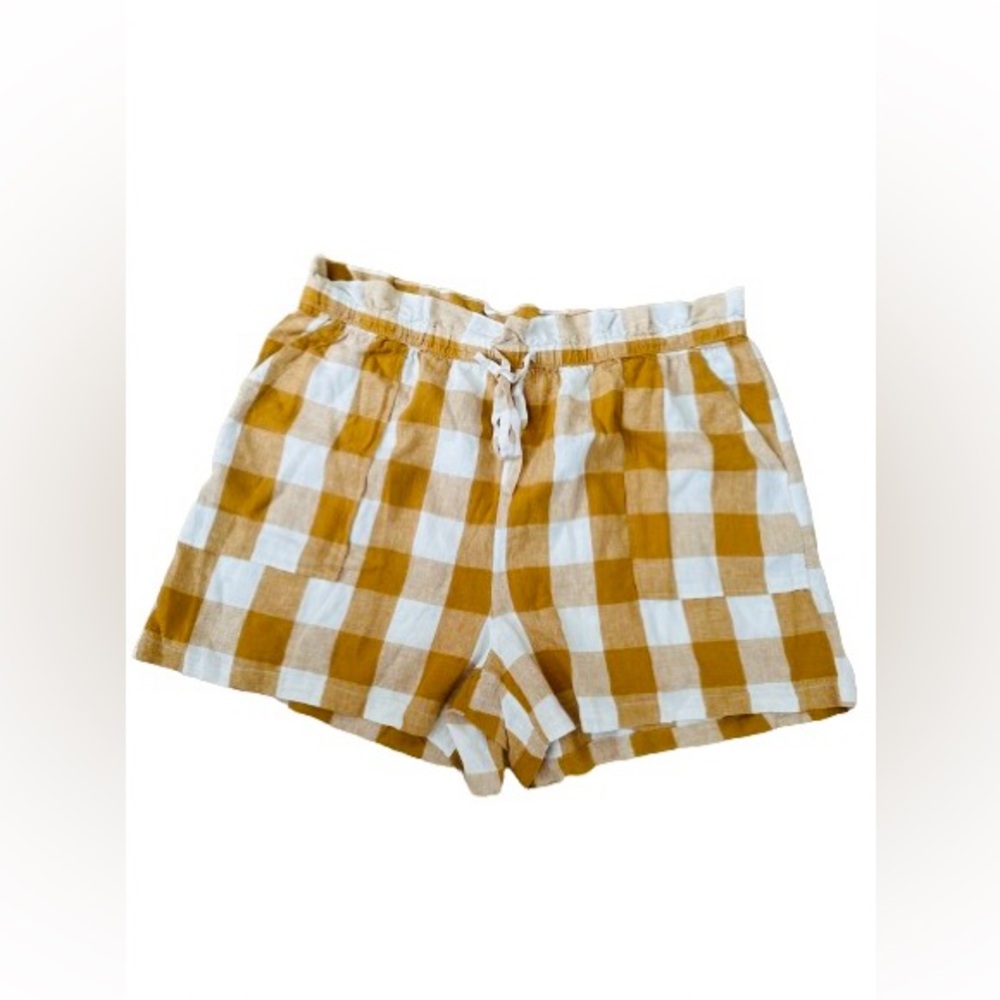 Shorts Who What Wear (Target) Gingham Honey Mustard Various Sizes - Picture 1 of 3